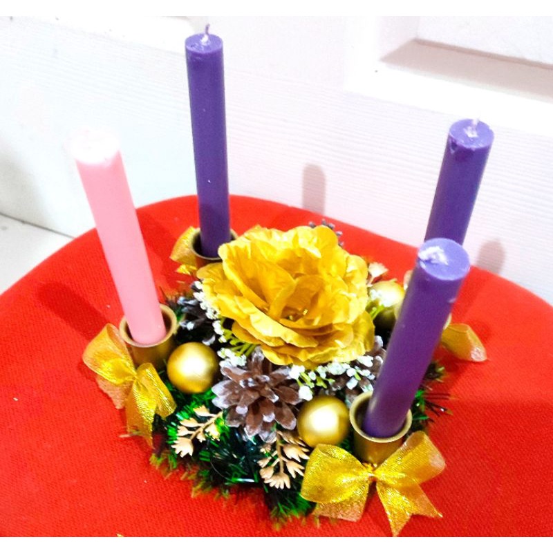 Tempat Lilin Advent Premium isi 4 Lilin