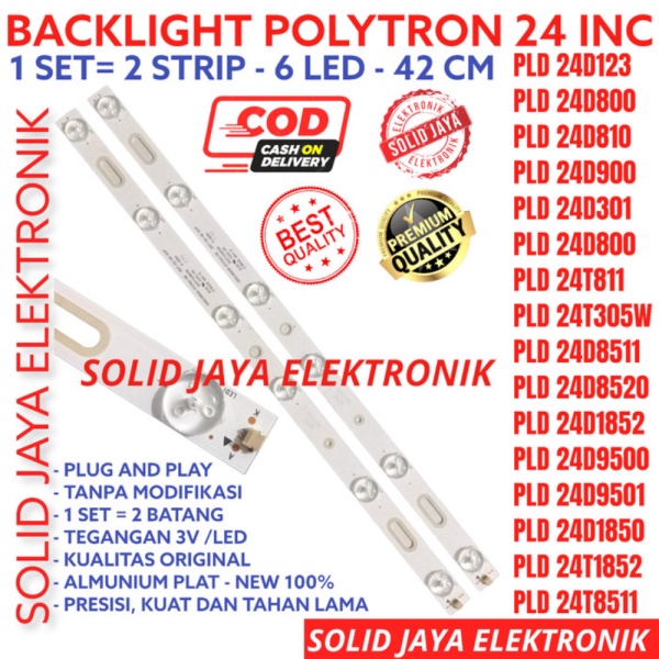 BACKLIGHT POLYTRON 24 INC PLD 24D305 PLD24D123 PLD24D1850 LAMPU BL Promo
