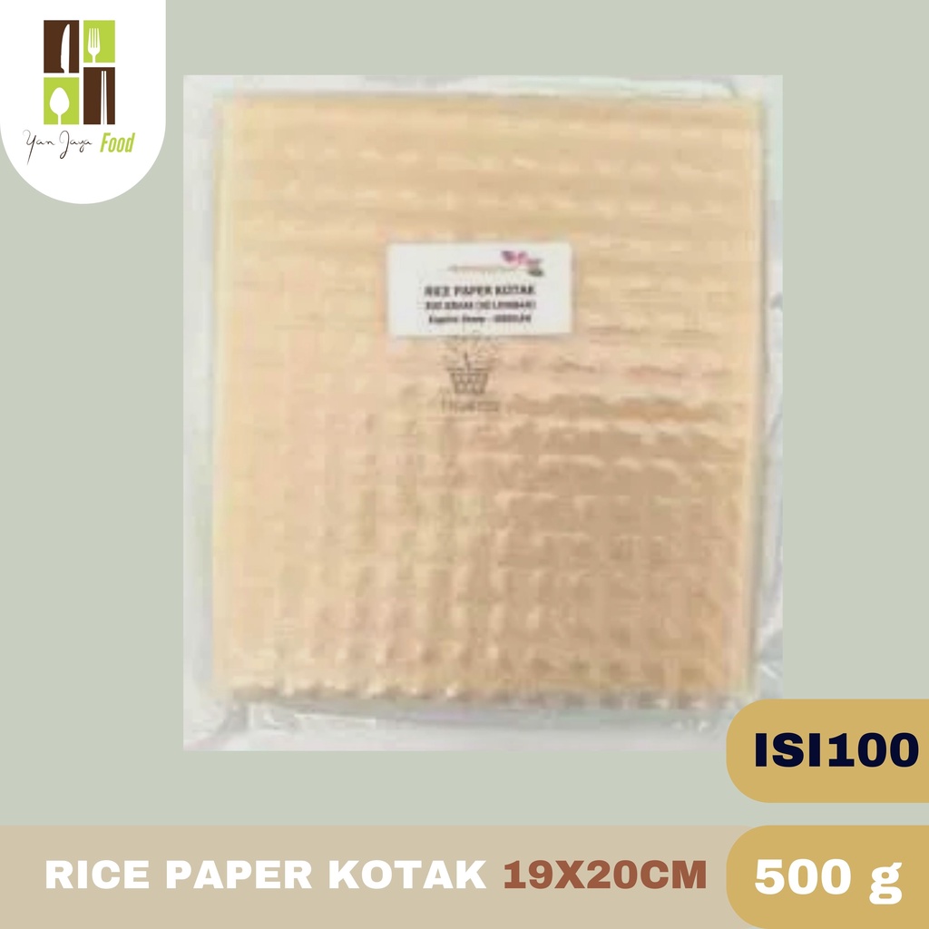 Rice Paper Kotak Kulit Transparant Lumpia Vietnam