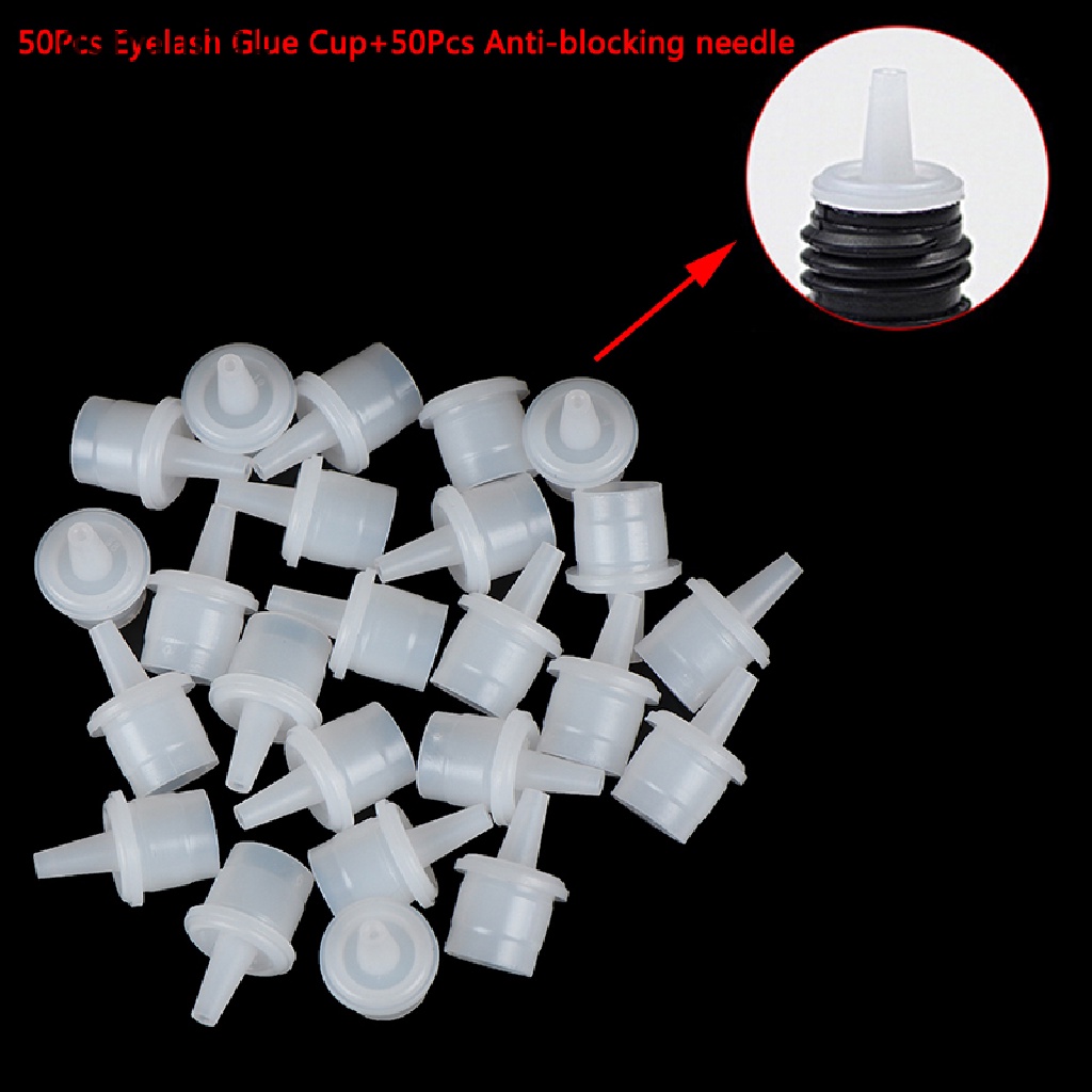 50pcs Cup Lem Perekat Bulu Mata Extension