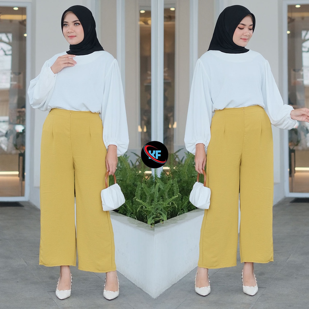 RIANA HIGHWAIST KULOT CRINCLE // KIARA KULOT CRINCLE WANITA