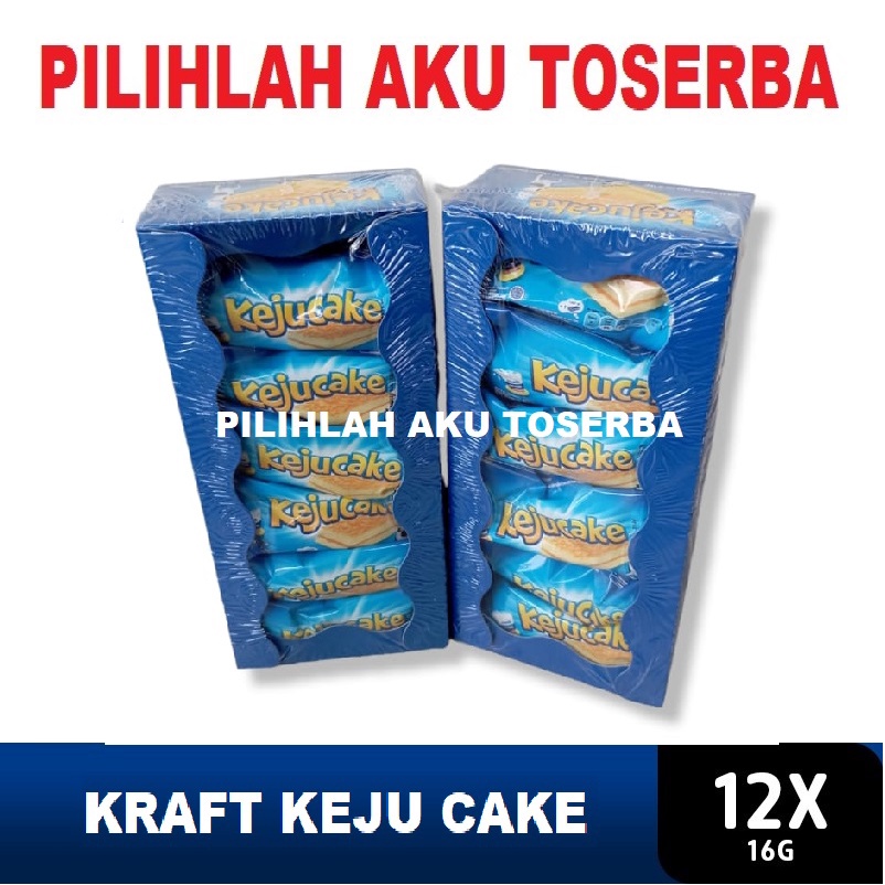 Kraft KEJU Cake Bolu Keju 16 gr - 1 Box Isi 12 pcs ( HARGA 1 BOX )