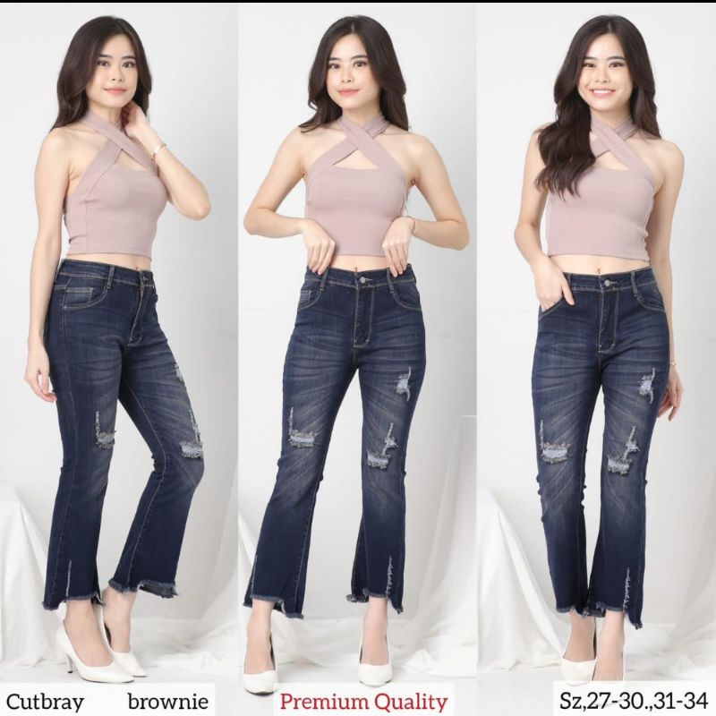 READY HAIGWAIST CUTBRAY WP JUMBO/CELANA CUTBRAY 7/9 BKK ALASKA GET IT 27 SAMPAI 34