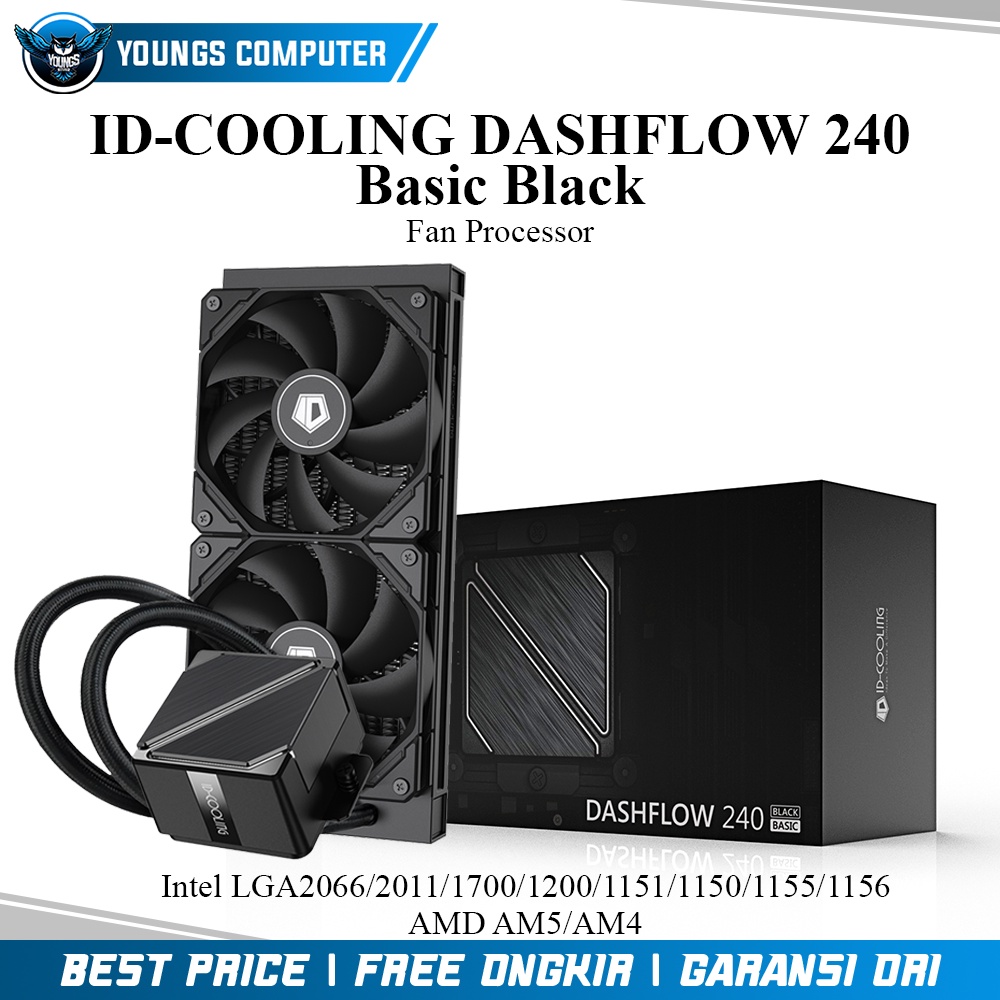 CPU COOLER ID-COOLING DASHFLOW 240 Basic Black | AIO CPU Water Cooling