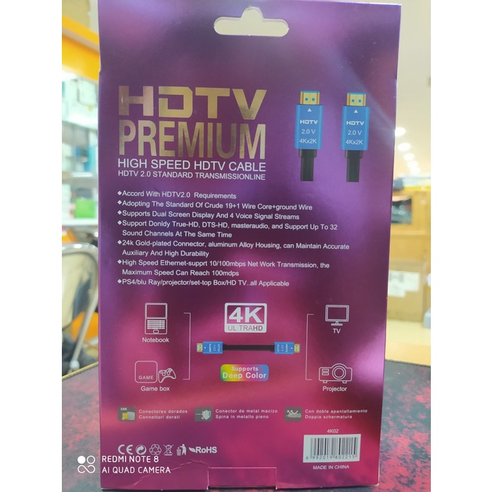 Eyota Kabel HDMI Versi 2.0 Support 4K2K 3 Meter