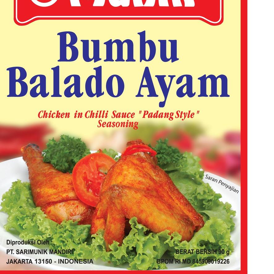 

READy!! Bumbu Munik Balado Ayam 90 Gram Real-Pict,..