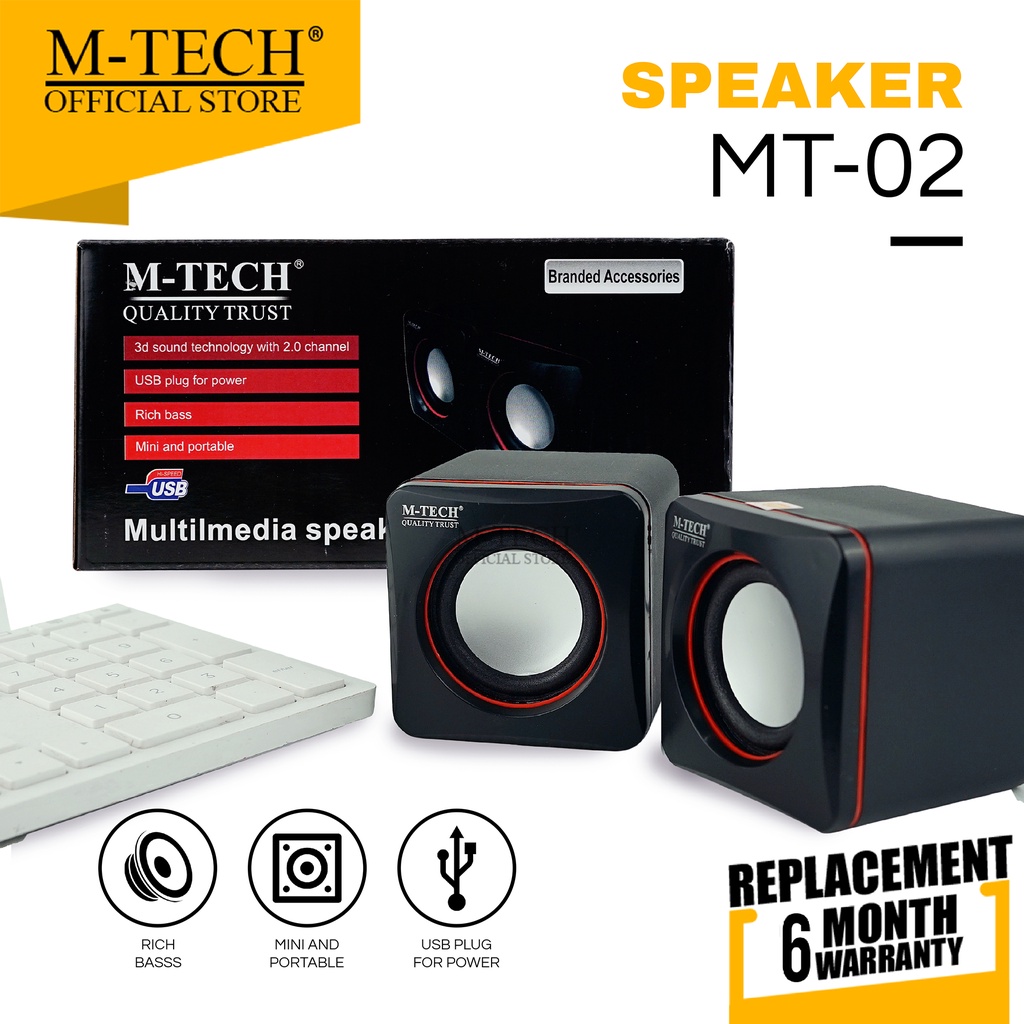 Speaker M-Tech Original Multimedia PC Komputer Laptop MT-02