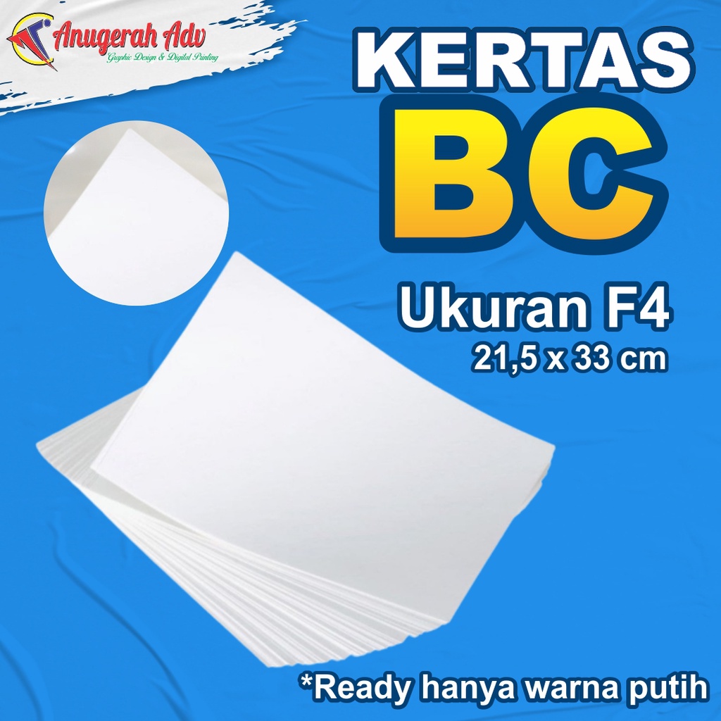 

Brief Card (BC) 150 gram A4 Satuan / Kertas Manila Buku Gambar 150 gsm
