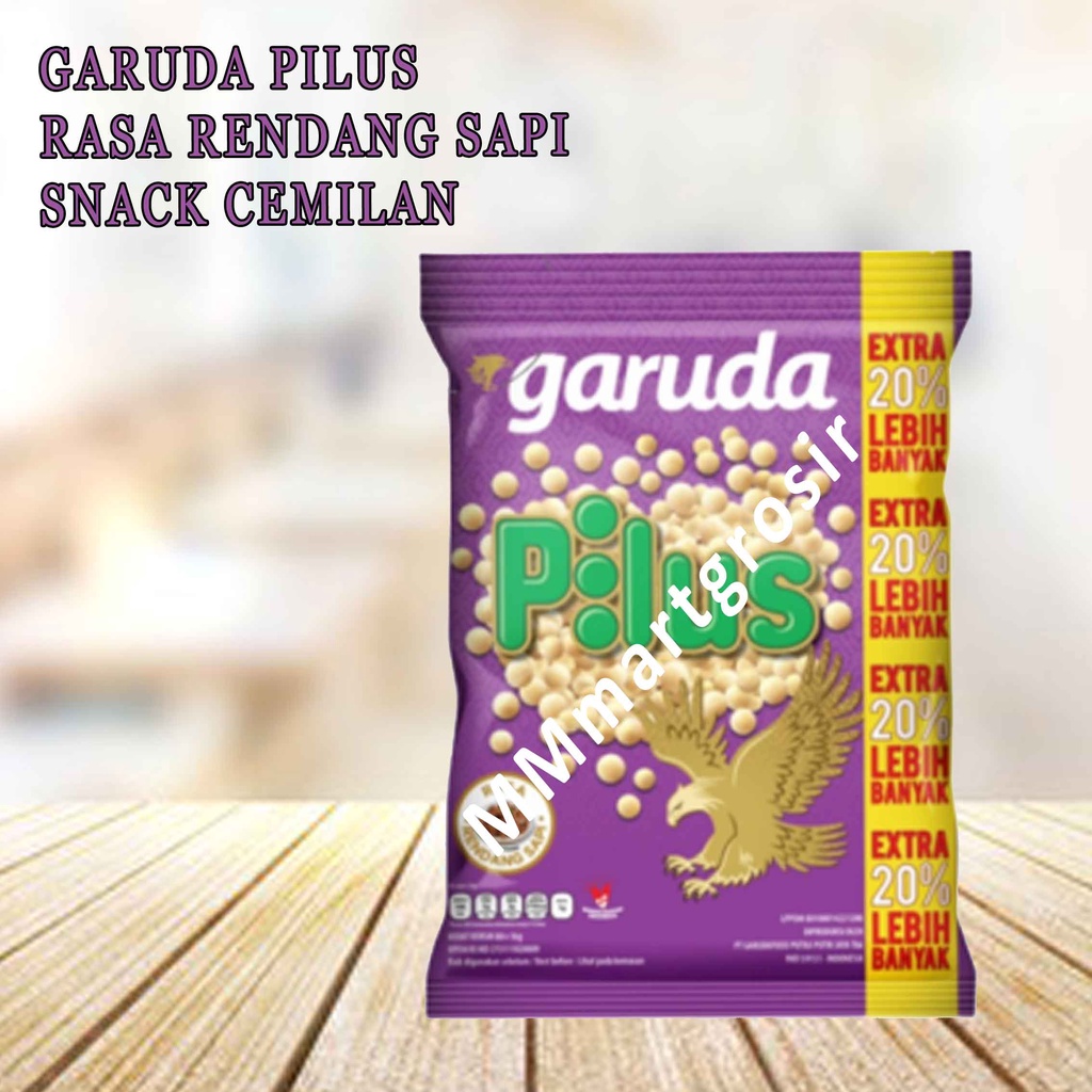 Pilus Garuda / Snack Cemilan / Rasa Rendang Sapi / 75+15gr