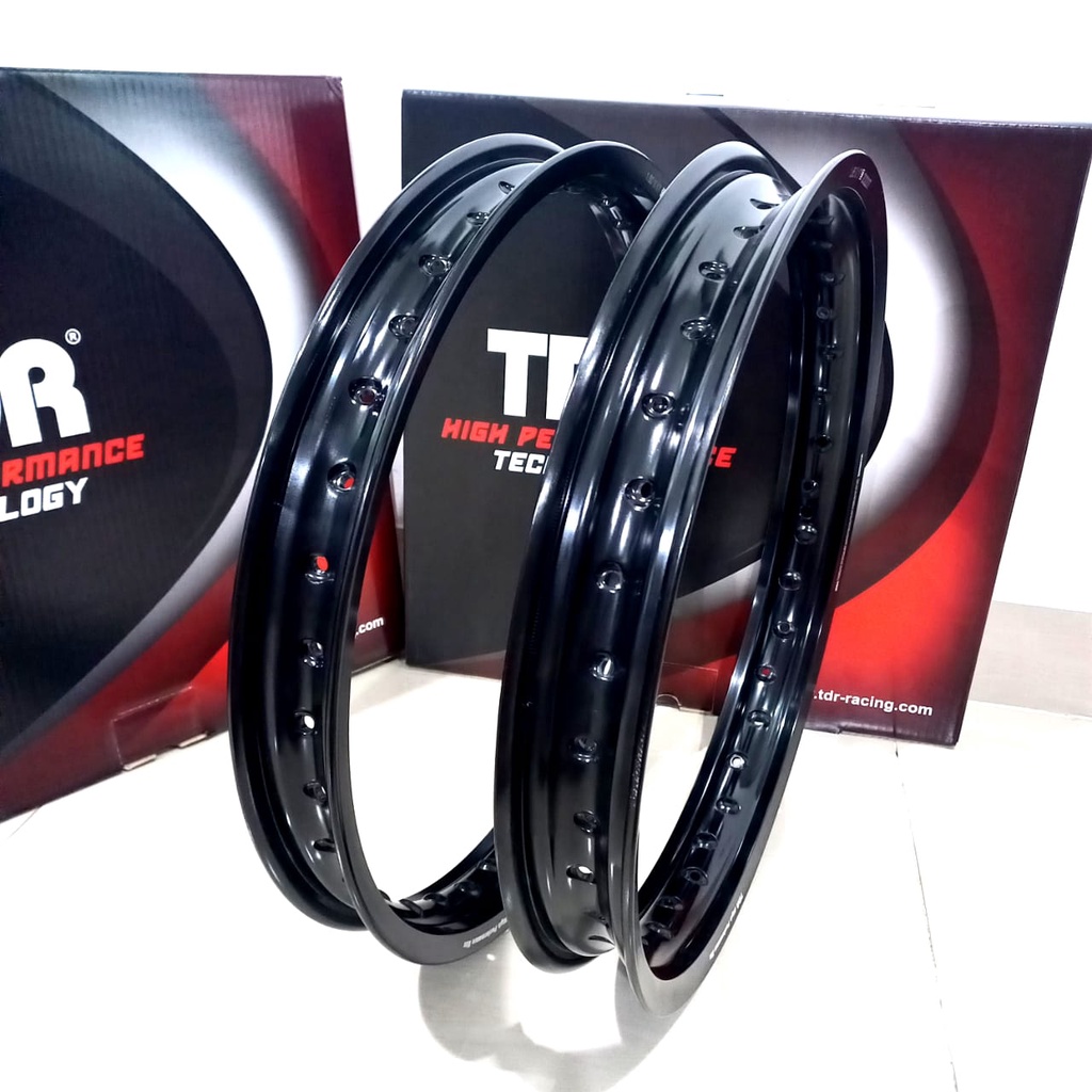 Velg TDR W Shape Ring 17 ukuran 160 185 Hitam