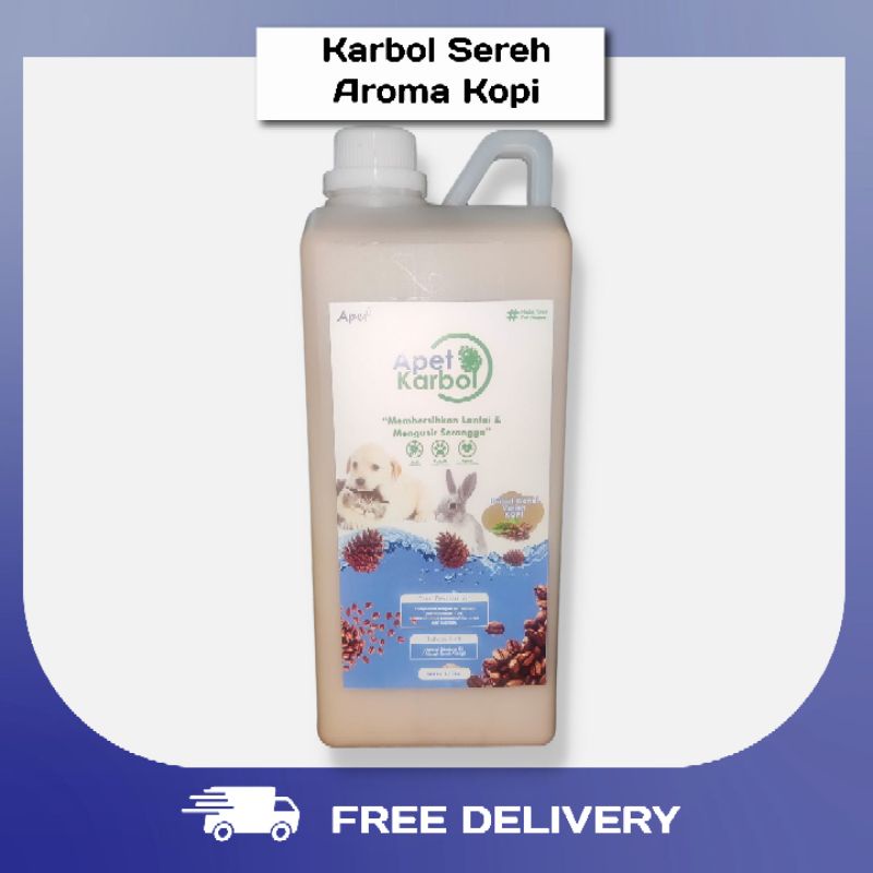 Apet Karbol Sereh Beraroma Kopi Lemon Sereh 1L