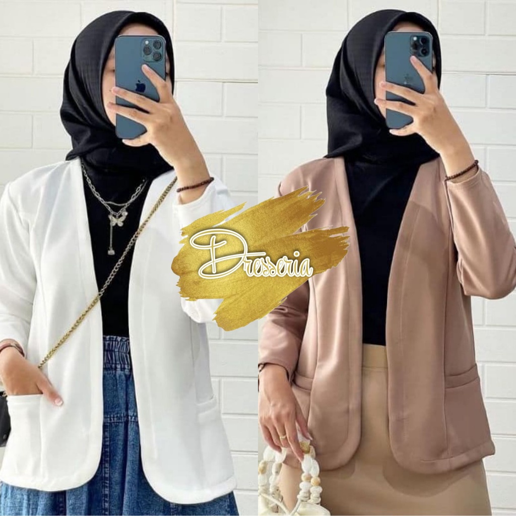 BLAZER SCUBA POLOS PREMIUM  BLAZER KEKINIAN / BLAZER WANITA SCUBA IMPORT / BLAZER IMPORT BLAZER  KEKINIAN