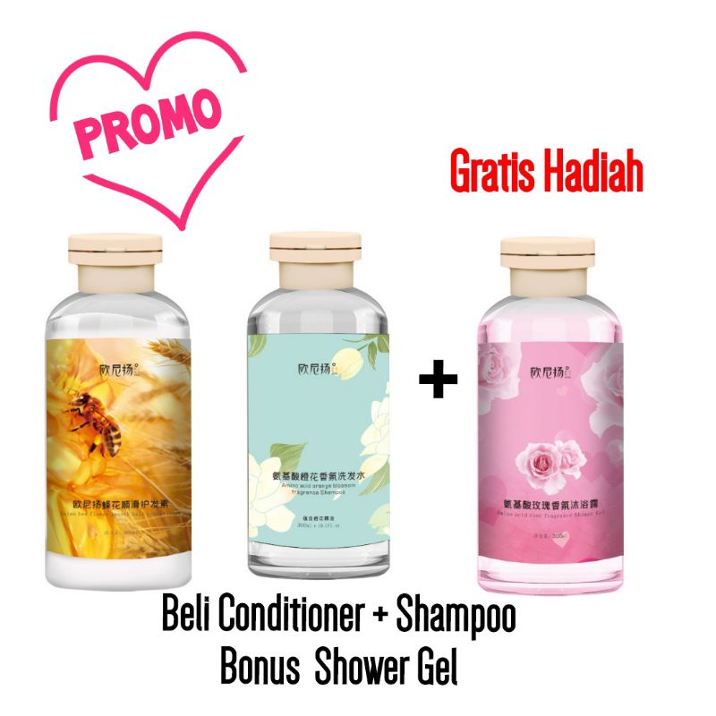 Bunga Lebah shampo conditioner shower gel 300ml  hair treatment Lae sa luay keratin spa mask