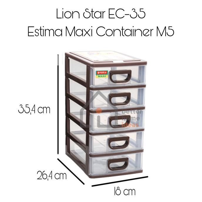 Laci Plastik Mini 5 Susun - LION STAR Estima Maxi M5