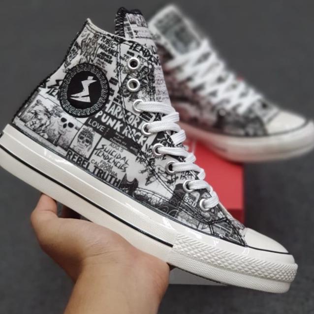 SEPATU CONVERSE X SUICIDAL TENDENCIES HIGH IMPORT QUALITY 39-44