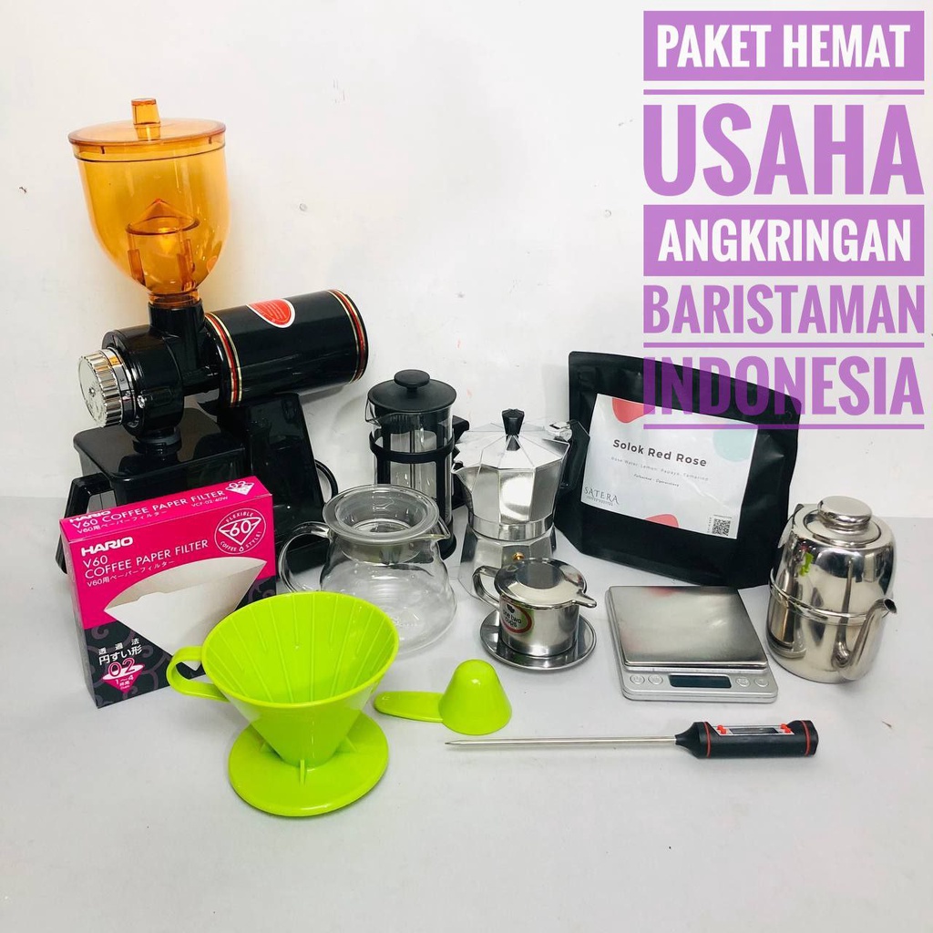 Paket Hemat Usaha Angkringan, Alat Seduh Kopi Manualbrew Coffee Maker