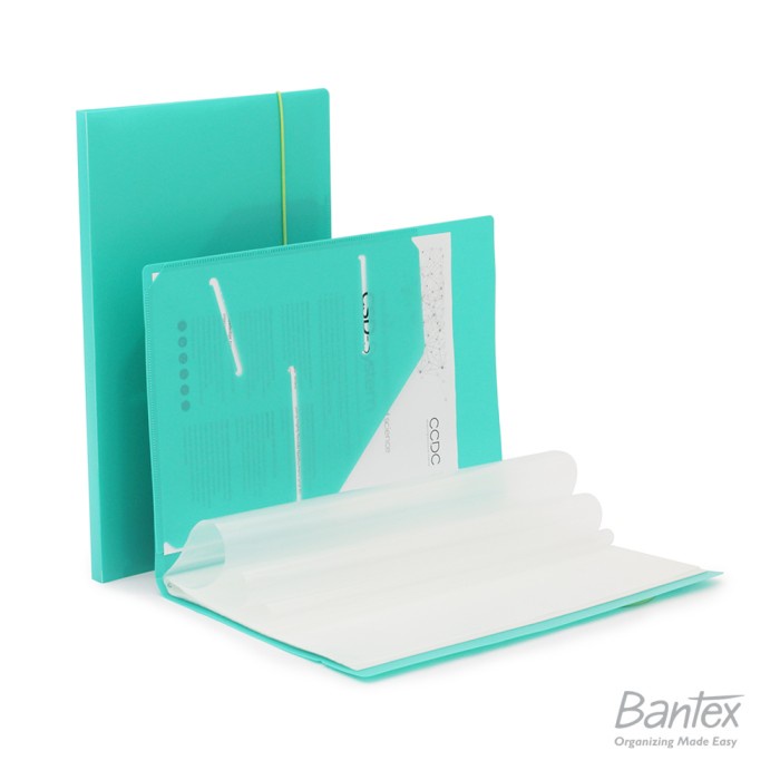 

Bantex Clear Holder Display Book Tali F4 20 pocket Turquoise 3123 22