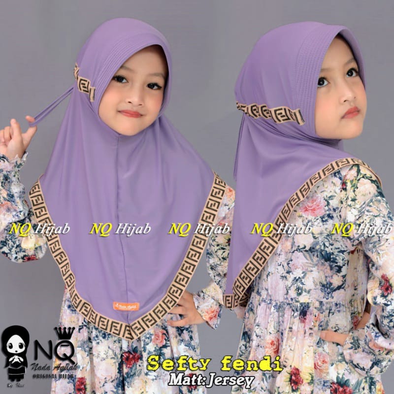JILBAB HIJAB BERGO INSTAN SERUT ANAK TK SD SEFTY FENDY BY NQ HIJAB ORIGINAL PREMIUM TERBARU
