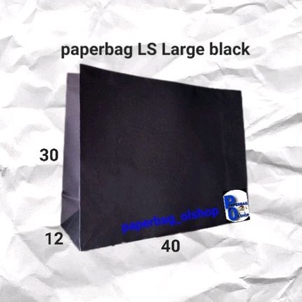 

paperbag LS Large black (40×12×30) isi 6 pc