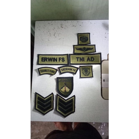 Bordir Atribut PDL TNI AD Terbaru 2022