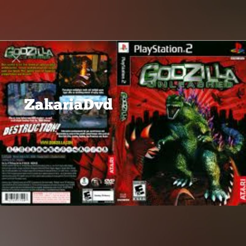 Kaset Ps 2 Godzilla UNlashead