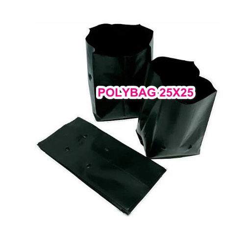 Plastik Polibag / polybag Hitam Kharisma 1 PACK ISI 250GRAM Ukuran 25 CM x 25 CM KUAT ORIGINAL