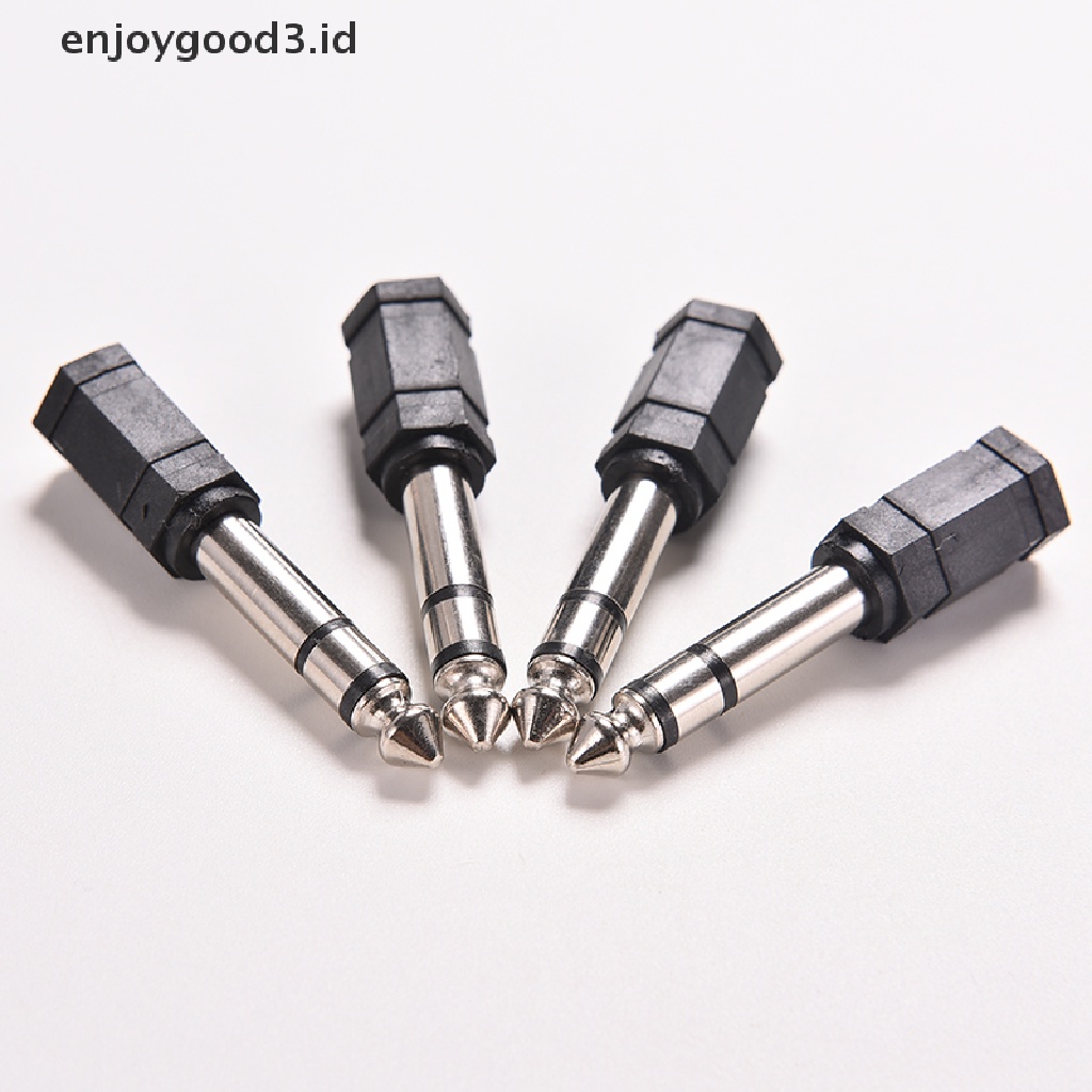 1pc Adapter Jack Audio Stereo Mini 6.5mm 1 / 4 Male Ke 3.5mm 1 / 8 Female Adapter Konverter Jack Audio Stereo 6.5mm 1 / 4 Male Ke 3.5mm 1 / 8 Female Untuk Mic Tas Ransel Wanita Bahan Kulit Pu Warna Polos