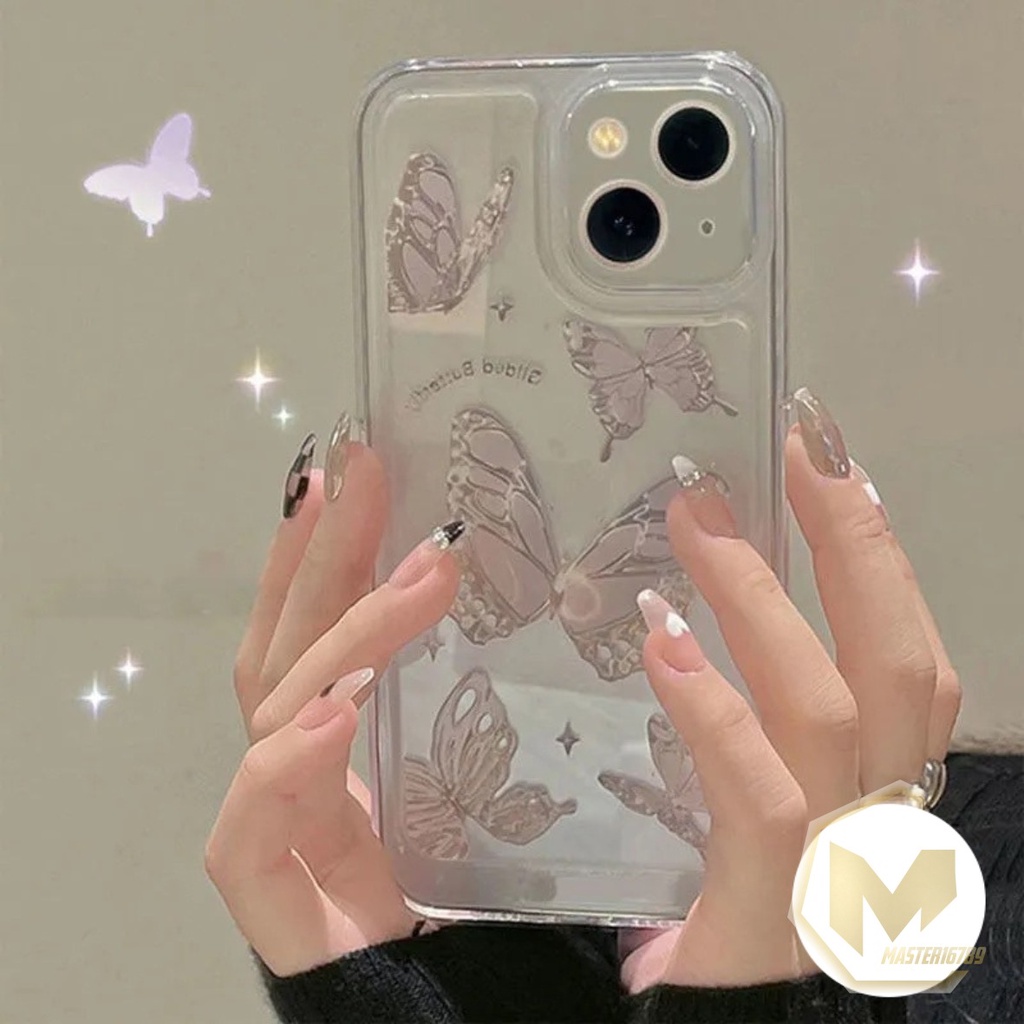 SS116 SOFTCASE TRANSPARAN MOTIF KUPU KUPU IPHONE 6 6S 6+ 7 8 7+ 8+ X XS XR XS MAX 11 12 13 14 PRO MAX MINI MA3637