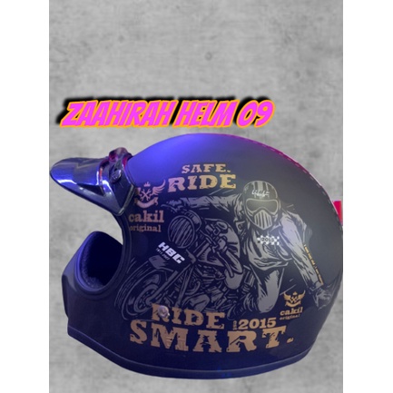 HELM CAKIL HBC MOTIF SAFE RIDE BISA COD-HELM CAKIL MOTIF