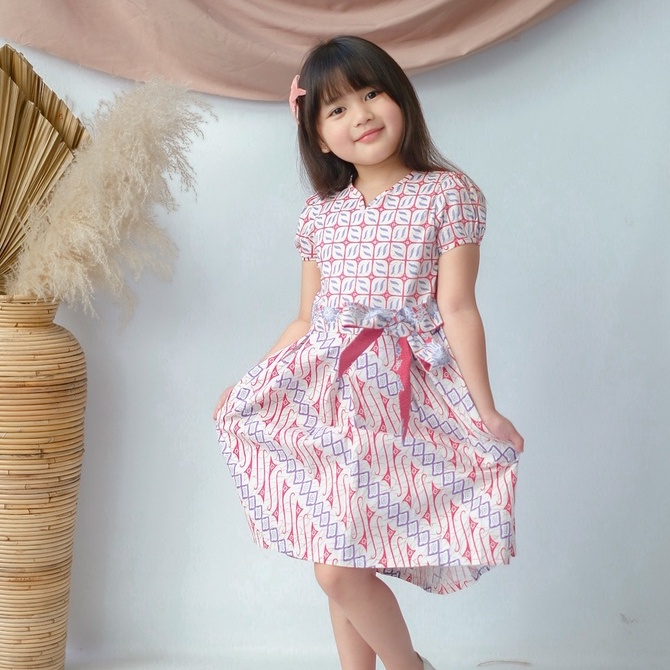 Batik Anak WIB/ Hem Batik Anak /Seragam Batik/ Dress Batik Anak