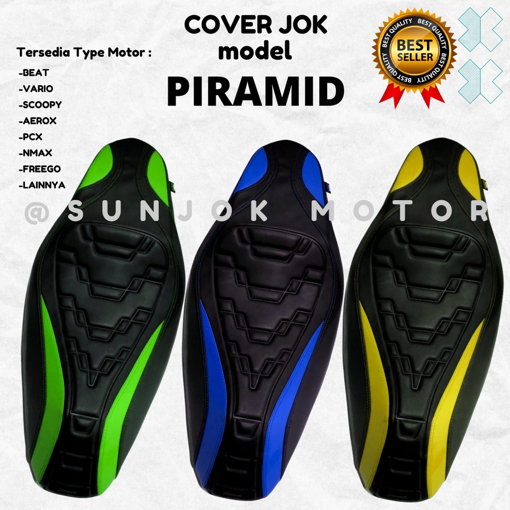 Jual PIRAMID Kulit jok Custom staples VARIO BEAT SCOOPY NMAX AEROX PCX / TYPE MOTOR LAINNYA