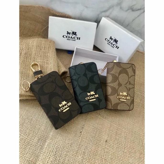 Dompet gantungan kunci motor mobil coach import