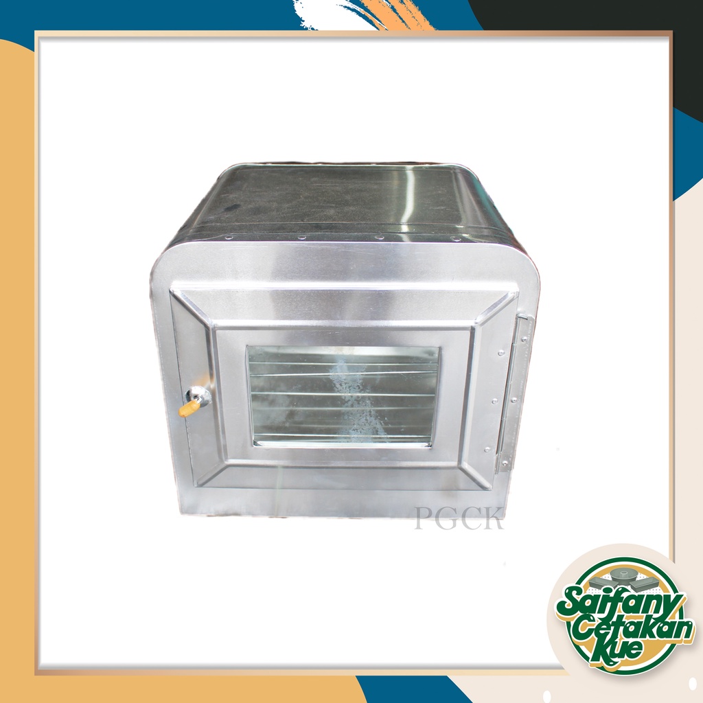 Oven Kompor Alumunium Besar / Oven Tangkring Kue kering Gratis Packing Kayu