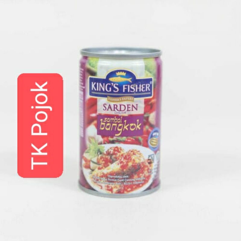 Sarden King's Fisher Rasa Sambal Bangkok 425gr / sarden bangkok / ikan sarden /  sarden sambal bangkok