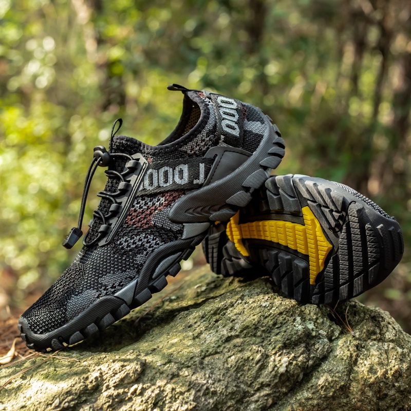 Kitleler Sepatu Hiking Pria Sepatu Olahraga Outdoor Sepatu Gunung Adventure Anti Slip(SPORTUREDO) COD GRATIS ONGKIR