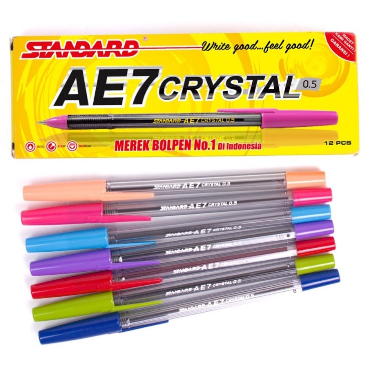 Jual Standard Pen Ae Crystal Isi Pcs Pulpen Pena