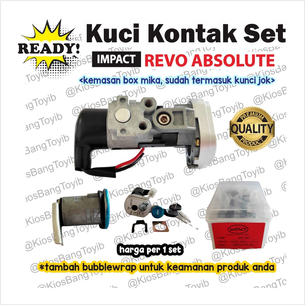 Kunci Kontak Set + Kunci Jok Honda Revo Absolute Abs (IMPACT)