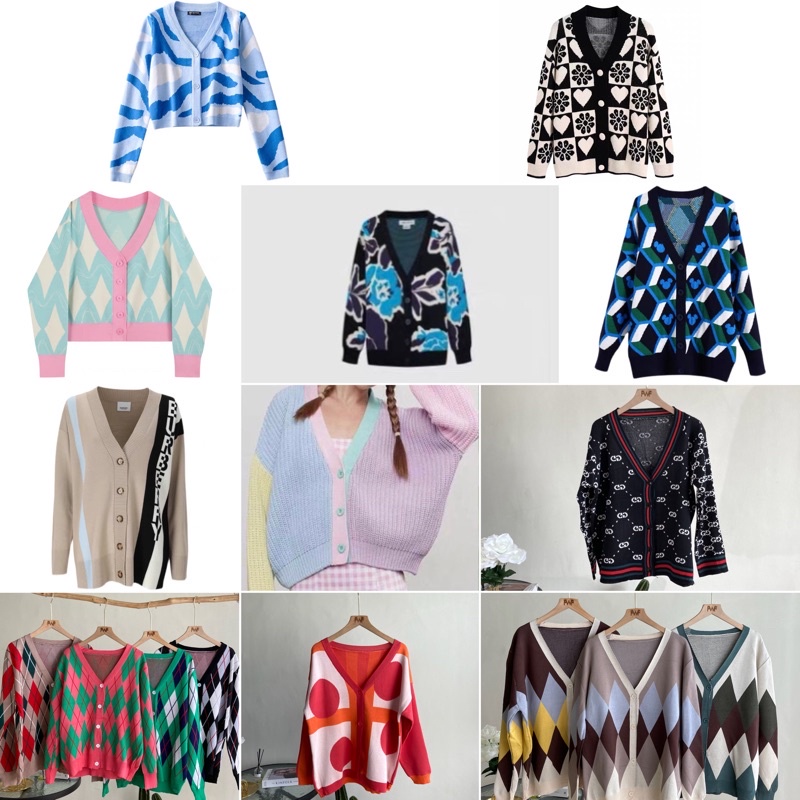 Cardigan Knit Collection / Koleksi Cardi Rajut Import