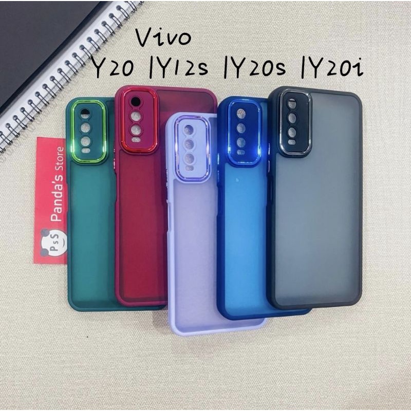 Case Vivo Y20 | Y12s | Y20s | Y20i Metal Chrome Softcase Dove Premium Luxury PSS