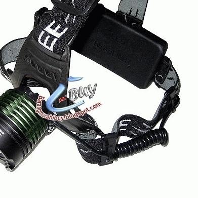 Senter Kepala Super terang dan Murah, Senter Kepala Cree LED XML-T6