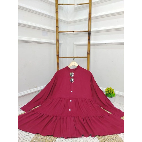 Tunik rayon polos Puffy blouse PART II