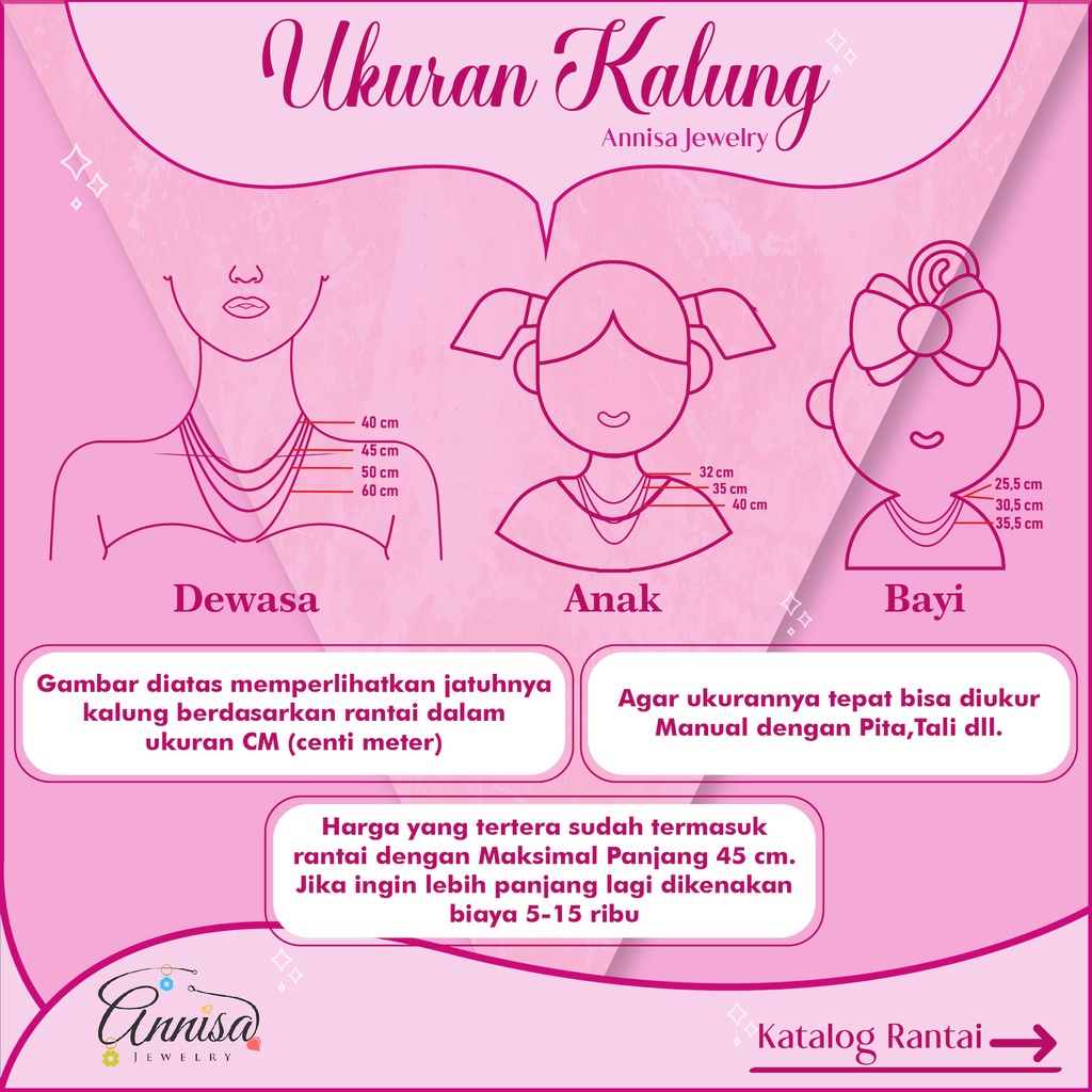 Kalung love kekinian elegan bisa custom nama dijamin anti karat