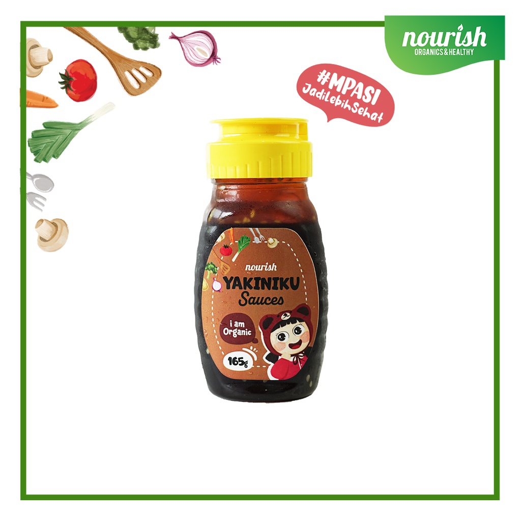 Nourish Saus Bumbu MPASI No MSG / Kecap MPASI No MSG / Saus Organik / Saus Bumbu Tanpa Pengawet / Kecap Tanpa Pengawet