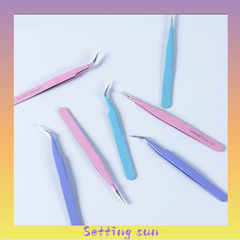 Pinset Lengkung Gundam Stiker Scrapbook Tools Warna Pastel Lucu Tweezer Sticker Pinset TN