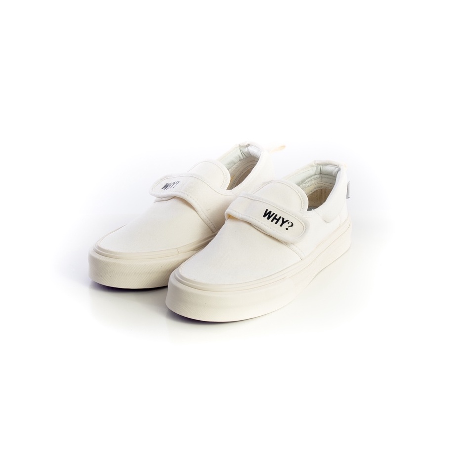 Sepatu Why Footwear - Slip On Ganciet Full White