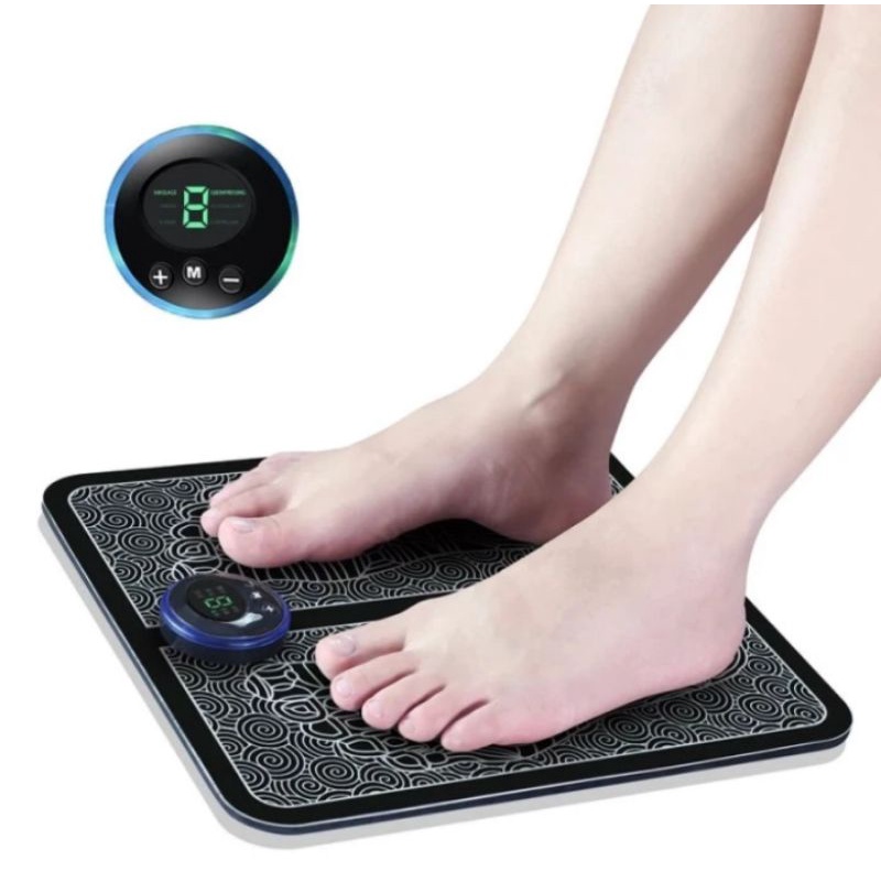 Alat Terapi Kaki Listrik Kesehatan Pijat Akupuntur EMS Foot Massager Pad Elektrik Portable USB Rechargeable