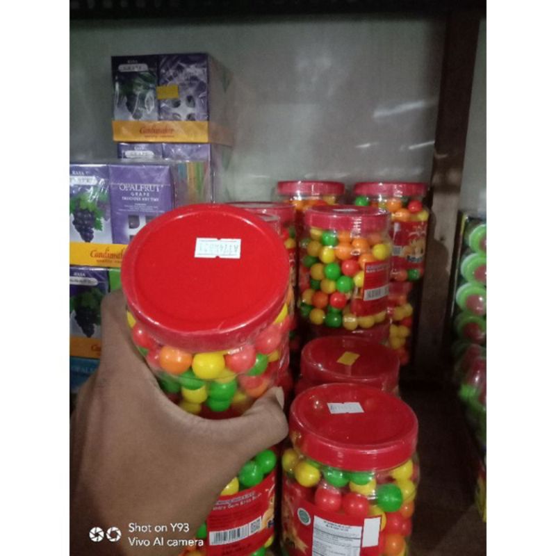 

1toples Permen Karet Babalon bulat warna-warni