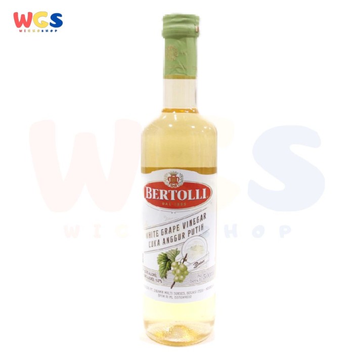 Jual Bertolli White Grape Vinegar 500 ml Cuka Anggur Putih Shopee