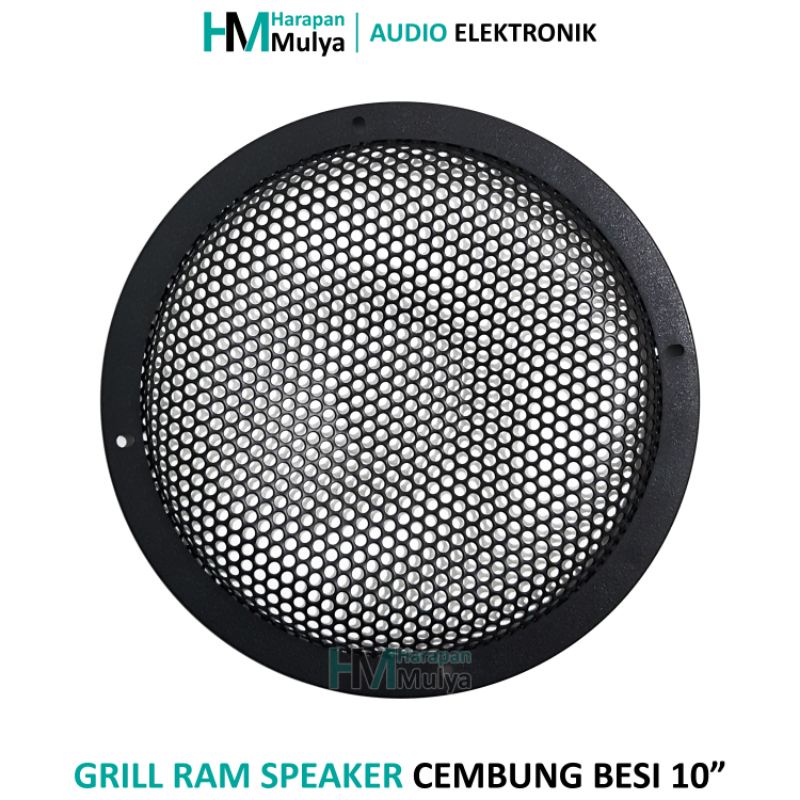 RAM Speaker 10" / Grill 10 inch Besi Cembung