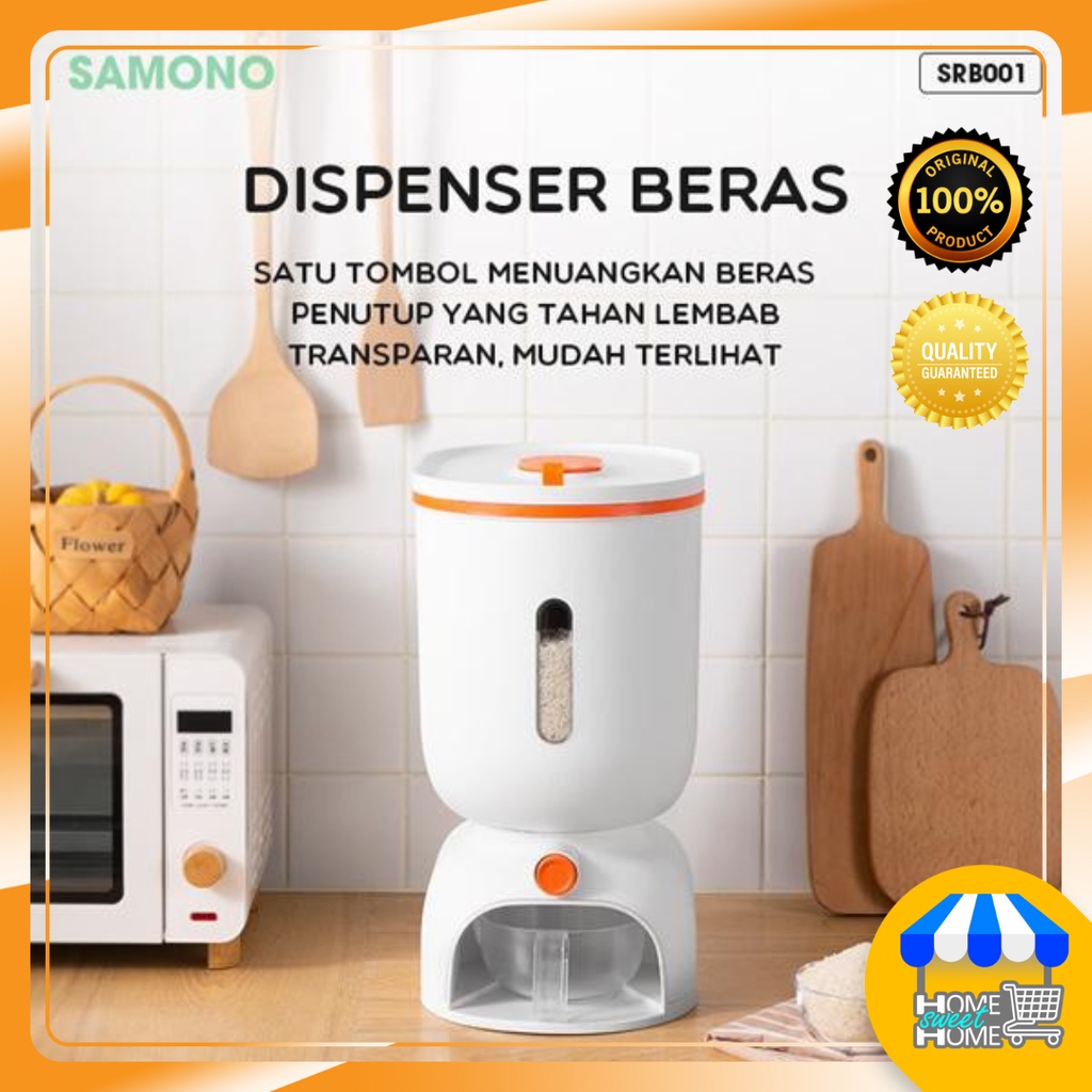 Dispenser Beras Rice Keeper Tempat Penyimpanan Beras Rice Box 10 kg